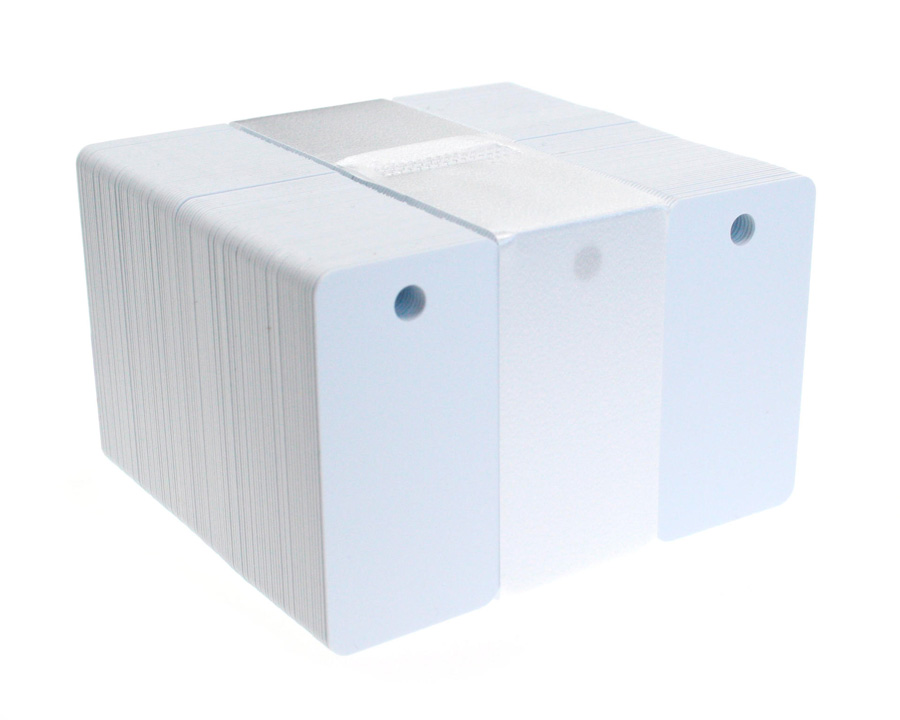 tarjetas llavero blancas